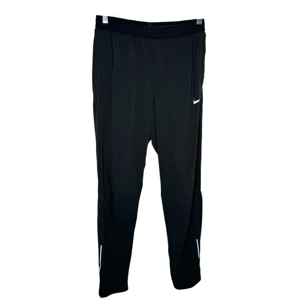 NIKE / black dri-fit lightweight flex essential track pants / S